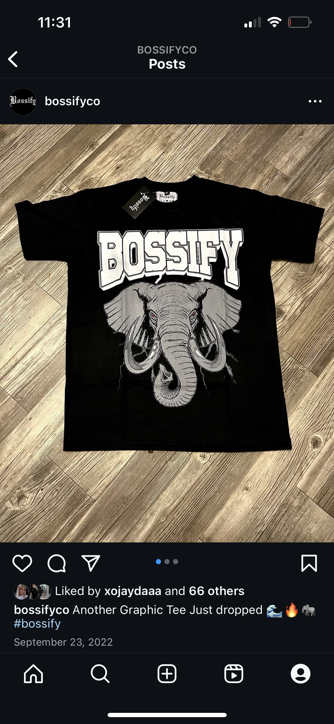 Bossify angry elephant Graphic Tee