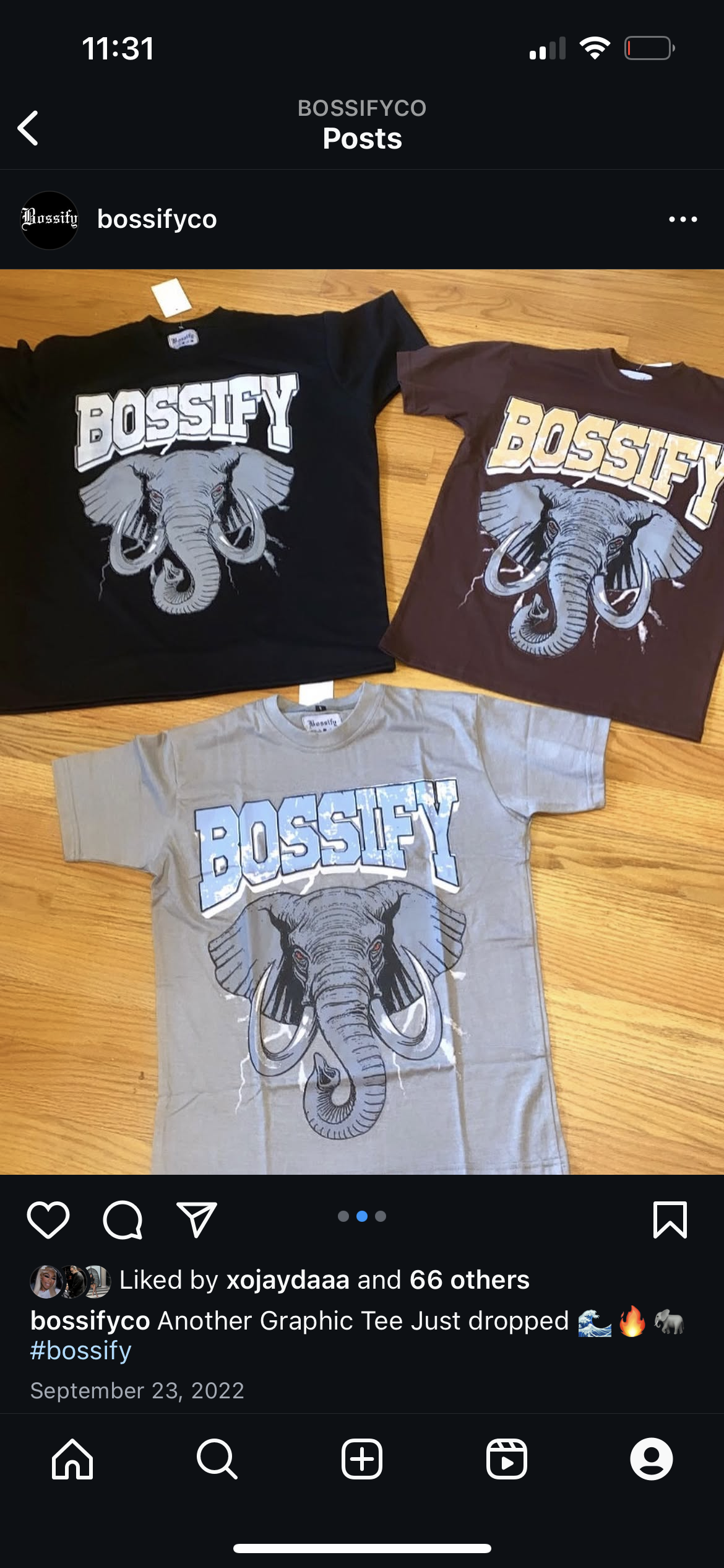 Bossify angry elephant Graphic Tee