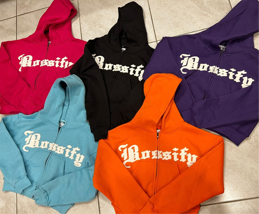 BOSSIFY Woman Crop Hoodie